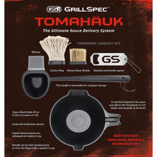 40Oz (5 Cups) Basting Bowl Grilling Set, All In 1 Set Perspective: back