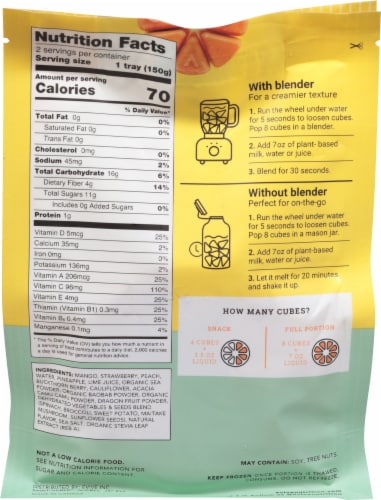 Evive® Nutrition Sunrize Smoothie Cubes Perspective: back
