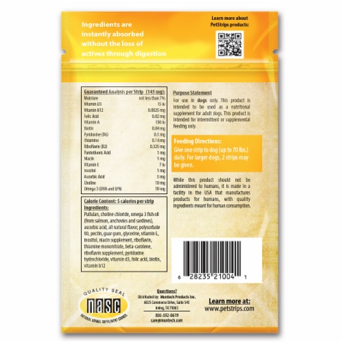 PetStrips Multi Vitamin Adult Perspective: back
