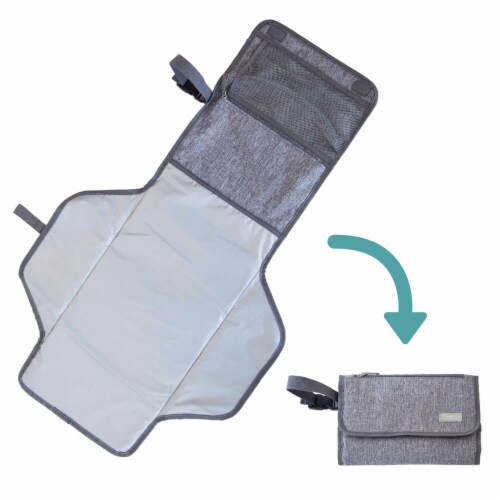 bbluv B0110 Ultra Complete Diaper Bag - Heather Gray Perspective: back