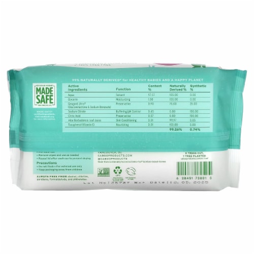 Caboo® Sustainable Bamboo Baby Wipes Perspective: back