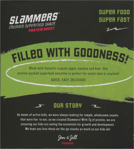 Go Gourmet Slammers Burst Watermelon Kiwi Crushed Superfood Snacks Perspective: back