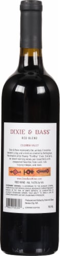 Dixie & Bass™ Columbia Valley Red Blend Red Wine Perspective: back
