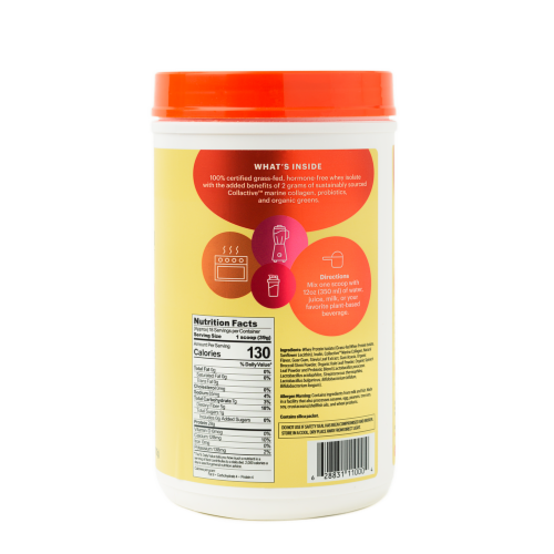 Natreve Whey Protein Powder Perspective: back
