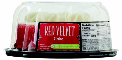 Red Velvet 6" Cake Perspective: back