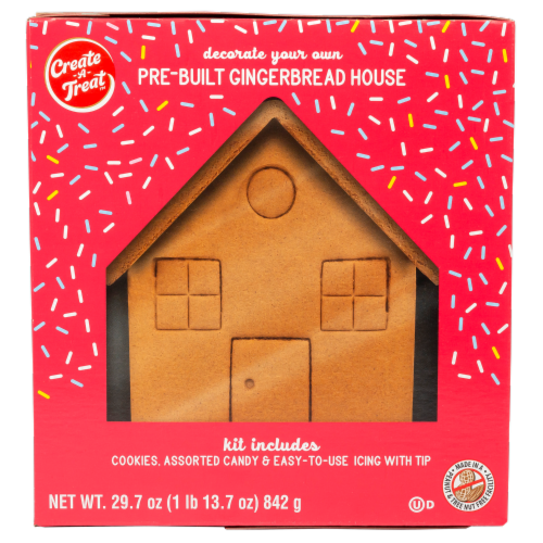 Create A Treat™ Pre-Built Gingerbread House Kit Perspective: back