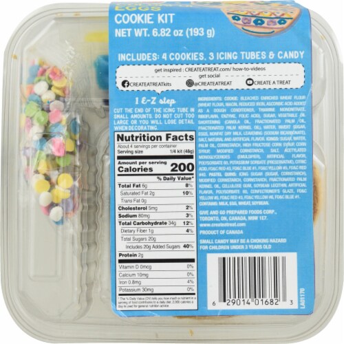 Create A Treat™ Colorful Eggs Cookie Kit Perspective: back
