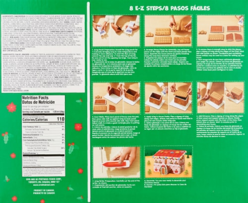CreateA Treat Build Your Own Gingerbread Casa de Navidad Kit Perspective: back