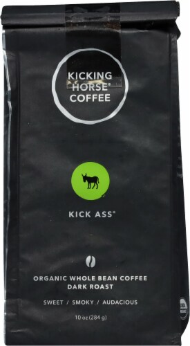 Kicking Horse Coffee Kick Ass Dark Roast Organic Whole Bean Coffee Perspective: back