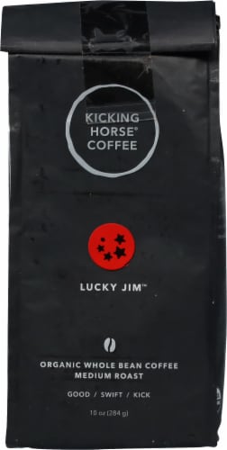 Kicking Horse Coffee Lucky Jim Medium Roast Whole Beans Perspective: back