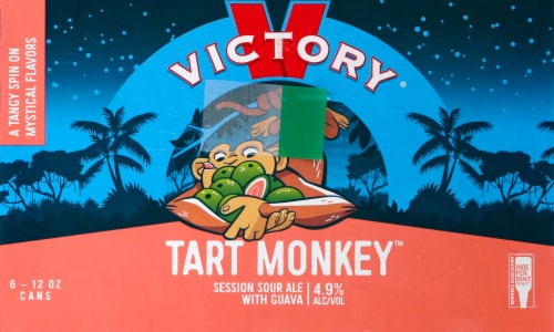 Victory Brewing Co. Tart Monkey Sour Session Ale with Guava Perspective: back