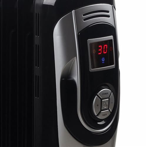 Optimus Digital 7 Fins Oil Filled Radiator Heater with Timer, One Size Kroger