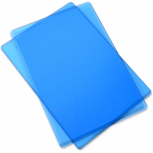 Sizzix BIGkick/Big Shot/Vagabond Cutting Pads 1 Pair-Standard 8.75 X6.125 X.125 , Blueberry Perspective: back