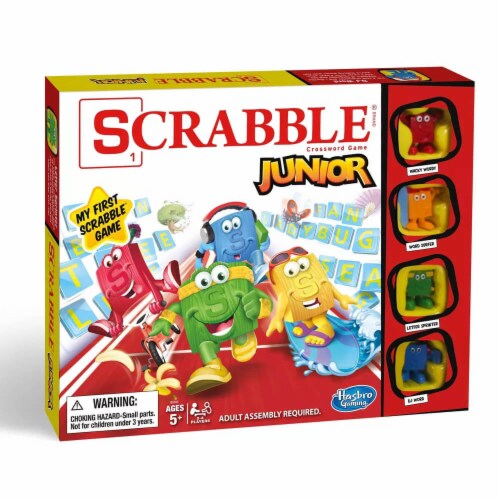 Hasbro B0325 Scrabble Junior Board Game Perspective: back