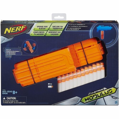 Nerf N-Strike Modulus Flip Clip Upgrade Kit 24ct Darts Attachment Hasbro Perspective: back