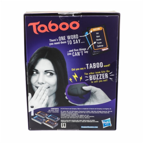 Hasbro Taboo Game Perspective: back