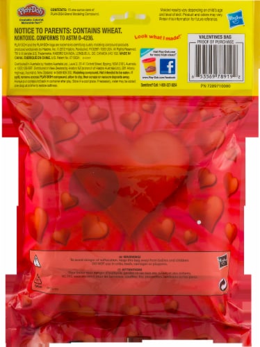 Play-Doh Valentines Bag Modeling Compound Perspective: back