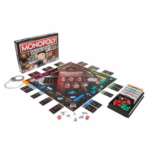 Hasbro Monopoly® Cheaters Edition Board Game Perspective: back