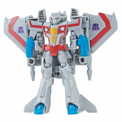 Transformers Cyberverse 1-Step Changer Starscream Action Figure Perspective: back