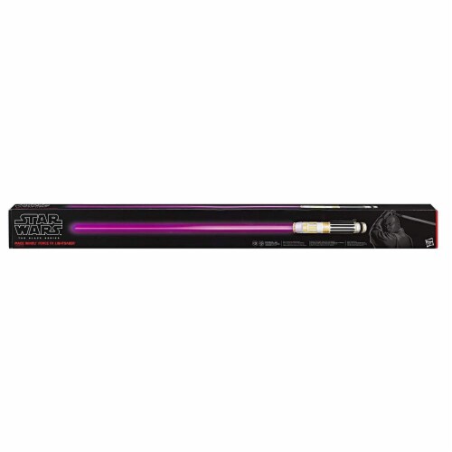 Star Wars The Black Series Mace Windu Episode III Force FX Lightsaber Perspective: back