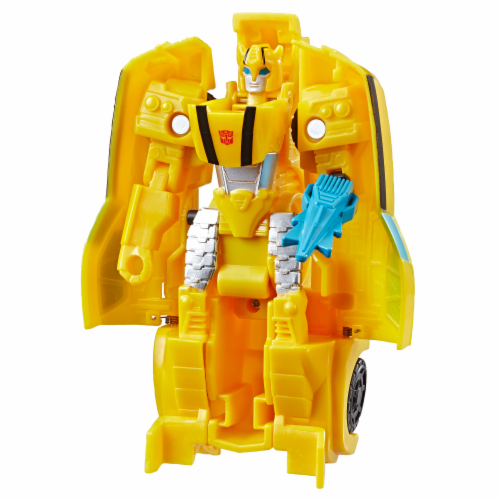 Transformers Cyberverse Action Attackers: 1-Step Changer Bumblebee Action Figure Toy Perspective: back