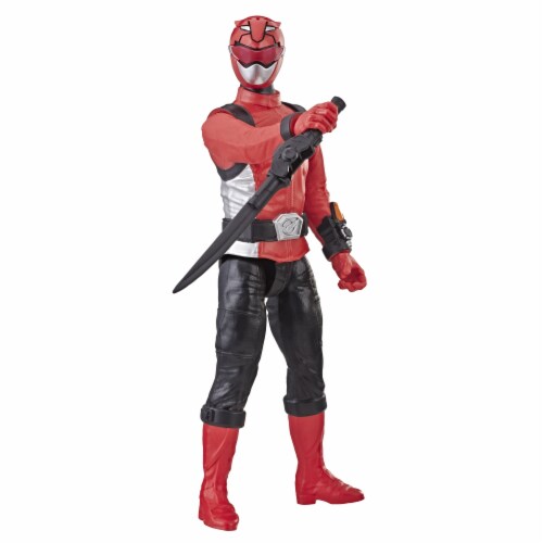 Hasbro Power Rangers Beast Morphers Red Ranger Action Figure Perspective: back