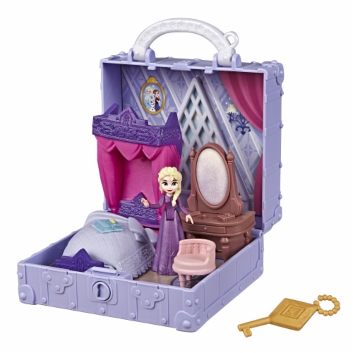 Hasbro Disney Frozen 2 Pop Adventures Elsa's Bedroom Pop-Up Playset Perspective: back