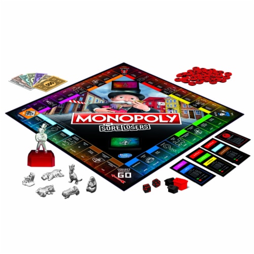 Hasbro Gaming Monopoly For Sore Losers Board Game Perspective: back