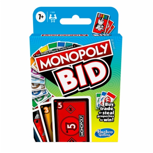 Monopoly® Bid Card Game Perspective: back