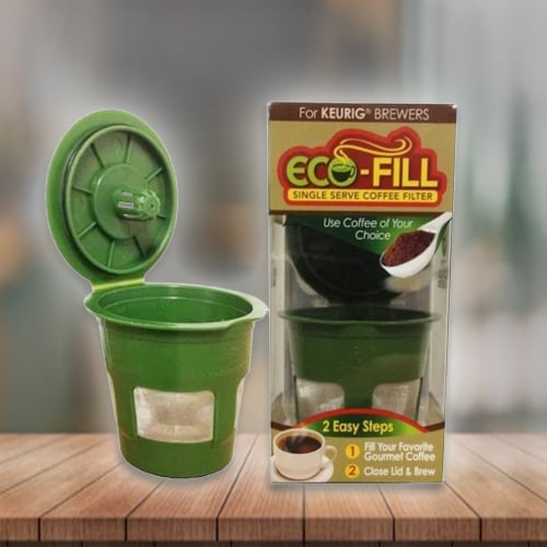 Perfect Pod Eco-Fill Refillable Capsule for K-cup Brewers - 4 Pack Perspective: back