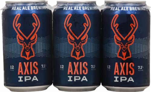 Real Ale Axis IPA Craft Beer 6 cans / 12 fl oz Perspective: back