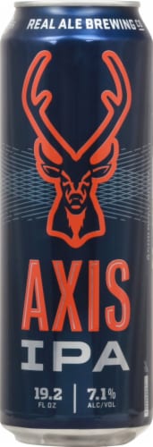 Real Ale Axis IPA Craft Beer single can Perspective: back