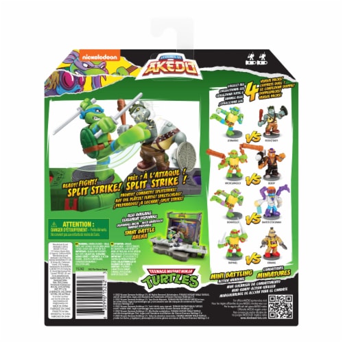 Akedo Mini Battling Teenage Mutant Ninja Turtles Perspective: back
