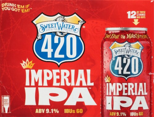 SweetWater Brewing Co.® 420 Imperial IPA Perspective: back