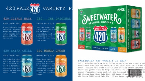 SweetWater Brewing Company 420 Variety 12 Pack 12oz Cans Perspective: back