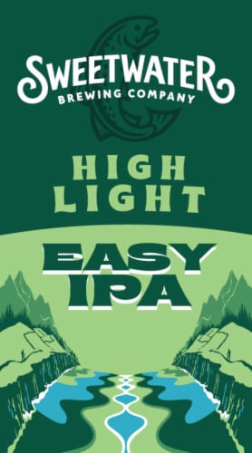 SweetWater Brewing Company High Light Lo-Cal Easy IPA 15 Pack 12oz Cans Perspective: back