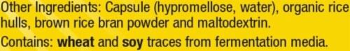 Renew Life Gas Stop Enzyme Formula Capsules Perspective: back