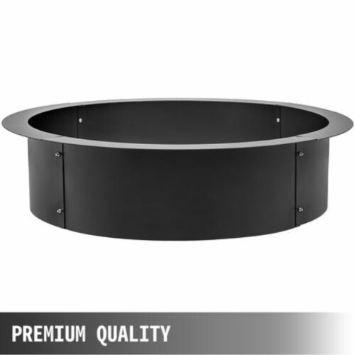 Fire Pit Ring/Liner Campfire Pit 36Outside Firepit Insert Home Use Liner Ring Perspective: back
