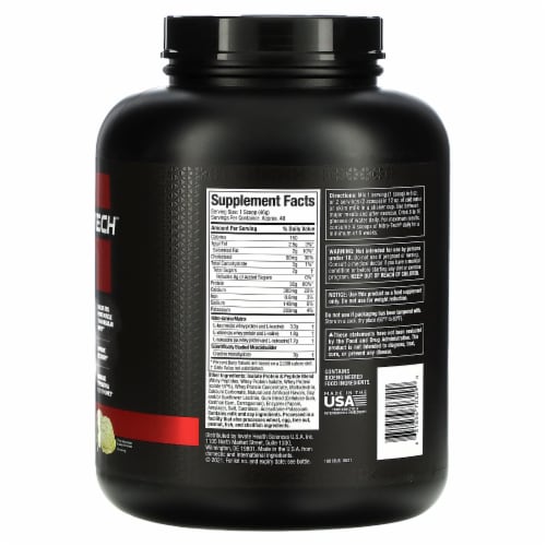 MuscleTech Nitro Tech Whey Protein Vanilla Cream - 4 lbs (1.81 kg) Perspective: back