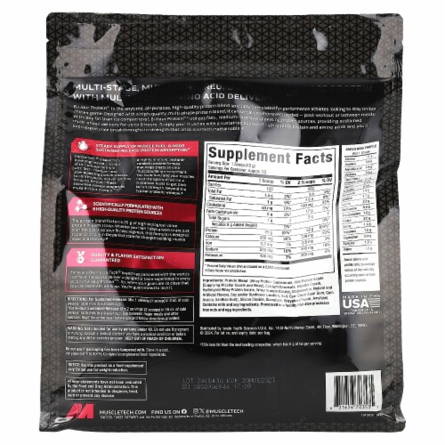 MuscleTech Platinum 8-Hour Protein™ Vanilla Cake - 4.60 lbs (2.09 kg) Perspective: back