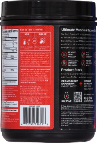 Six Star Creatine X3™ - Fruit Punch Perspective: back