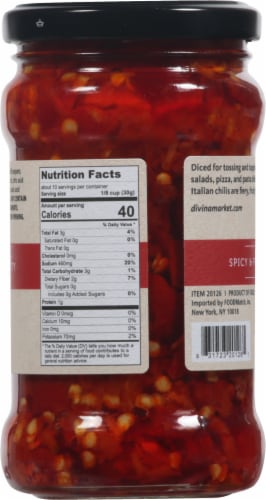 Divina - Peppers Chopd Calabrian - Case of 6 - 10.6 oz. Perspective: back