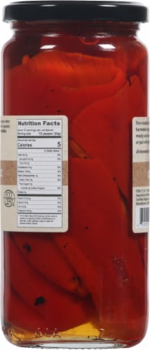 Divina® Organic Roasted Red Peppers Perspective: back