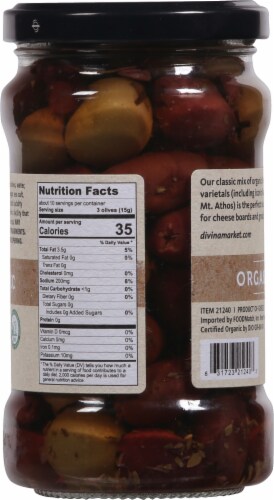 Divina® Organic Greek Pitted Olive Mix Perspective: back