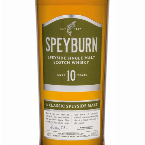 Speyburn Single Malt Scotch Perspective: back