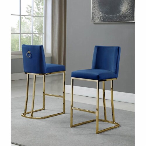 Navy blue counter clearance height chairs