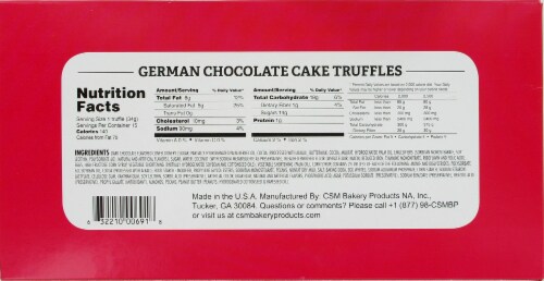 Csm German Chocolate Cake Truffles Perspective: back