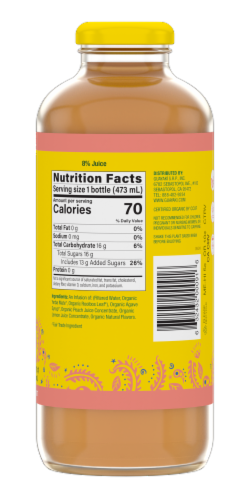 Guayaki Yerba Mate Organic Summer Peach Perspective: back
