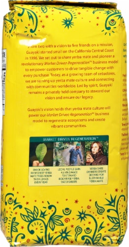 Guayaki Yerba Mate Traditional Loose Leaf Tea Perspective: back