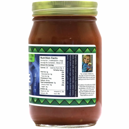 Blue Smoke Mild Sweet Onion Salsa Perspective: back